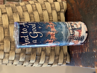 And To All A Good Night Christmas 20oz Insulated Drink Skinny Tumbler Cup